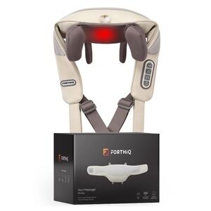 Cream and Brown Neck Massager